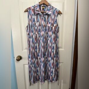 Eddie Bauer Sleeveless Travex Belted Dress